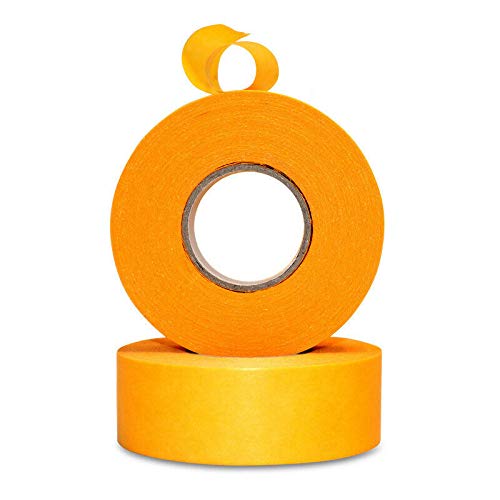 Senris Abdeckband, 2 Rollen – Klebeband, Gelb für professionelle und Heimwerker, Dekoration, Basteln, Haushaltsgeräte, Körpersprays und mehr, gelb