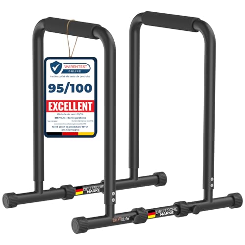 DH FitLife Dip Barren Bars, Station de dip, Station de musculation pour la maison, Équipement...