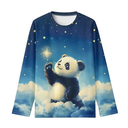 Image of Girls Long Sleeve Shirts Casual Crewneck Soft T-shirts for Girls 3-16 Years Old
