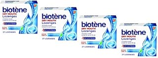 Biotene Dry Mouth Lozenges for Fresh Breath 27 count, Refreshing Mint. (Pack of 4)