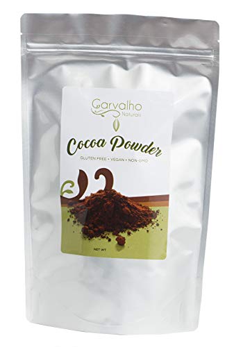 Carvalho Naturals Pure Organic Raw Cacao / Cocoa Powder Unsweetened Cold Pressed Cocoa Powder Non-GMO Kosher Gluten Free Dairy Free Vegan Keto Paleo Friendly 8 Oz