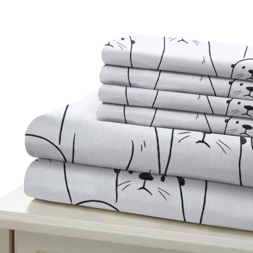 Housse de couette loutre 140x200 parure de lit 3D microfibre pour enfant - 7