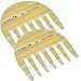 Giorgio G28 Small Travel Purse Hair Detangling Comb, Wide Teeth Pocket Comb for Thick Curly Wavy Hair. Hair Detangler Comb For Wet and Dry Everyday Care. Handmade of Cellulose, Saw-Cut Hand Polished