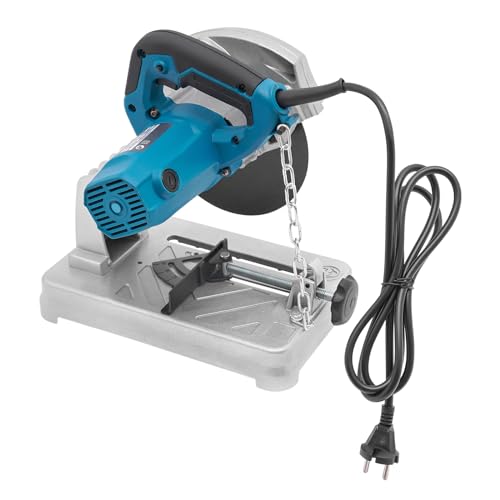 Xigner Kappsäge Metall-Trennsäge 1200W, 5200 RPM Gehrungssäge, 185mm Sägeblatt, Schnittwinkel 0-45°, Mehrzweck-Schneidemaschine für Holz, Stahl, Aluminium, Wände, Böden (Blau)