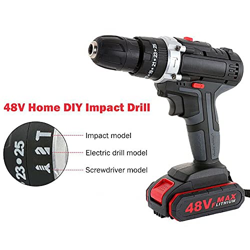 SHZICMY 21V Akkuschrauber Akku-Bohrschrauber Bohrhammer Bohrmaschine Schlagbohrmaschine Schlagbohrschrauber 25N·m 1350 U… – Bild 6