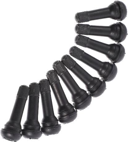 10 PCS Tubeless Valve Tire Stem Car Replacement Tire Valve Stem Cap Tire Cap, Universal Fit for Rim Hole - Cars, Trucks, Trailers, Lawn Mowers