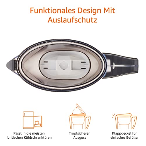 Amazon Basics Wasserfilter 2,3 Liter - Schwarz