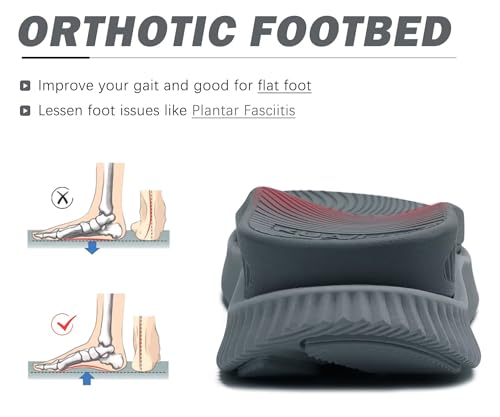 Image of KuaiLu Womens Orthopedic Recovery Walking Arch Support Sandals Cushion Foam
