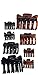 Falcon Claws Hair Claw Jaw Clips Assorted Sizes Colors , 16 Count , 2 Pack of 8 , Medium, Mini, mixed sizes 2 , 1.5 , 1 Inches For Women And Girls