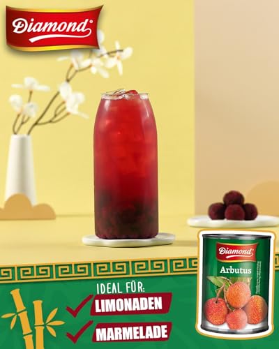 DIAMOND Arbutus in leichtem Sirup, für exotischen Fruchtsalat und Desserts - 1 x 540 g