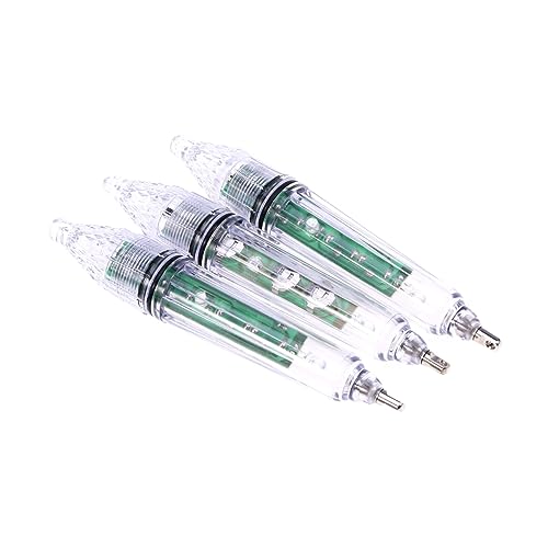 Outanaya 3-Pack Fish Luring Light Freshwater Saltwater Fishing Lamp Underwater Light Multi-Function Fishing Aid Waterproof Durable