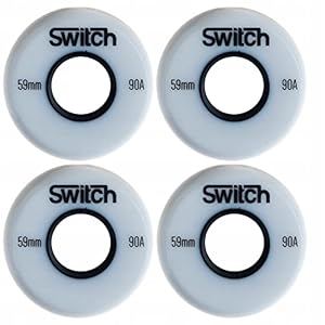 Switch 59BK 59mm 90A Inline Skate Rollen - Weiß