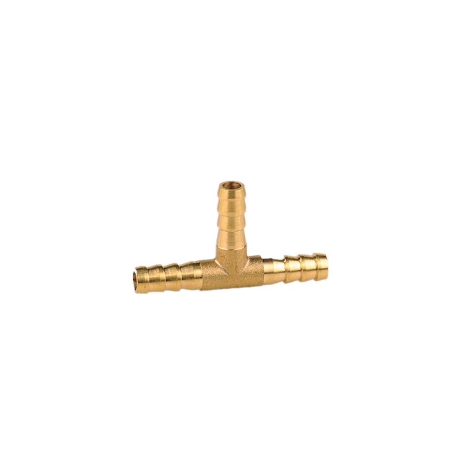Vhkjewe 3Way T Brass Splicer Pipe Fitting T X Y U Type Hose Barb 4Mm 6Mm 8Mm 10Mm 12Mm Copper Barbed Connector Joint Coupler Adapter(,16Mm Barb)