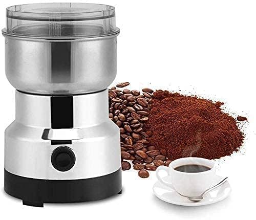 Stainless Steel Electric Portable Coffee Bean Grinder Home Grinding Spices Milling Ultra Fine Dry Food Powder Machine For Home Kitchen Cafe