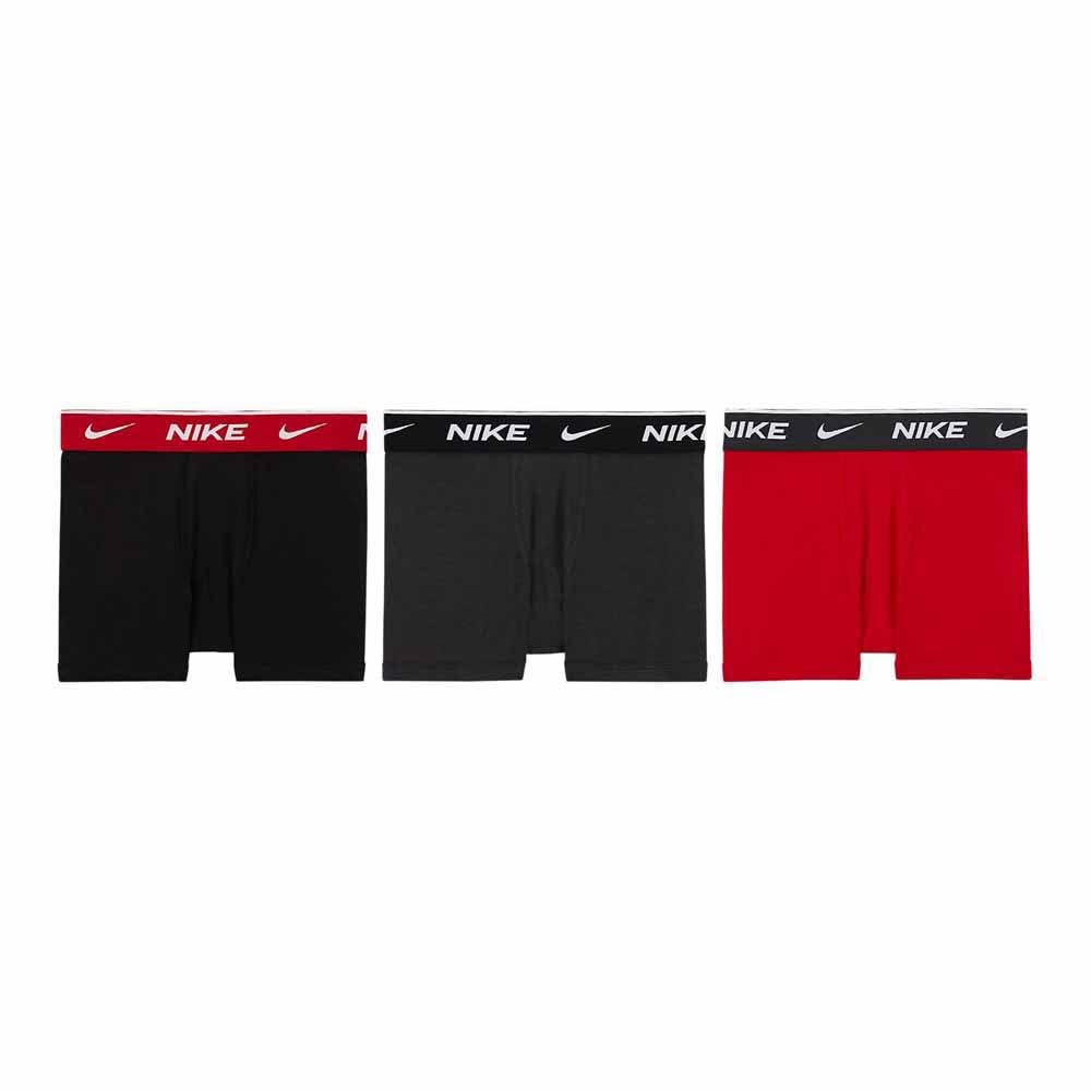 Nike Boy's E Day Cotton Stretch 3 Boxer Shorts, University Red, 13/15 Years