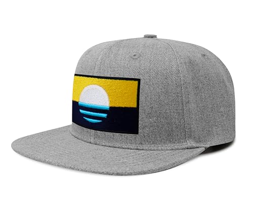 Image of International Tie City Hat for Men and Women, Adjustable Snapback Trucker Baseball Cap with Embroidered Patch