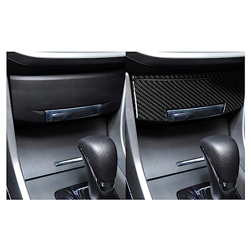 Image of Car Center Control Storage Panel Sticker, Gray, Metal, Genuine Carbon Fiber, 2013-2017 Honda Accord Accessories, Waterproof, Irregular, Powder Coated, Single Use