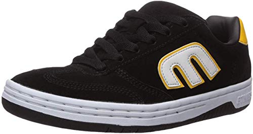 Etnies Men's LOCUT Skate Shoe, Black/White/Yellow, 5 Medium US