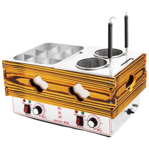 YAKINOおでん鍋 、業務用デスクトップおでん機 、おでん機械、9グリッド 10L大容量 電気おでん鍋 0-300℃温度調節可能 自動保温機能 仕切り鍋 ステンレス鋼 仕切り付 卓上型 デスクトップおでん鍋 多用途おでん鍋 卓上万能鍋 しゃぶしゃぶ鍋 中