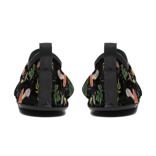 Vintage Mushroom Print Water Shoes Men Womans Non Slip Water Shoes Quick Dry Barefoot Aqua Socks Beach Shoes Outdoo4