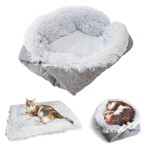 Tkxjry Cuccia per Gatti e Cani Morbida Antiscivolo, 60 x 50cm Cuccia per Gatti Morbida Antiscivolo, per Cani di Piccola e Media Taglia