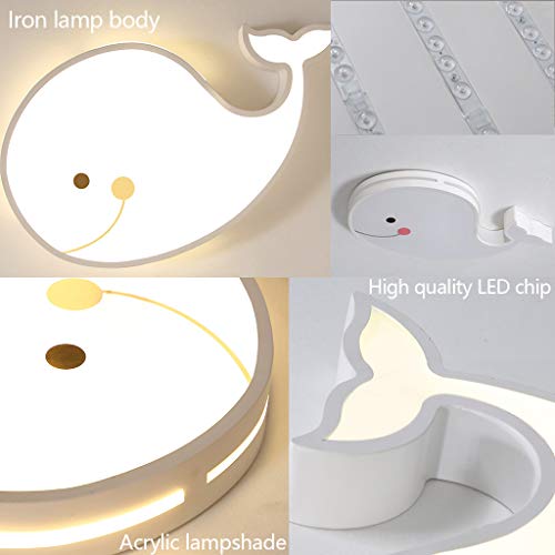 Plafonnier LED dauphin dimmable avec télécommande pour ajuster la lumière - 7