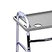 Walker Tray Table with 2 Cup Holders - Universal Trays for Standard Folding Walkers - Home Mobility Accessories by Bluestone (Gray)