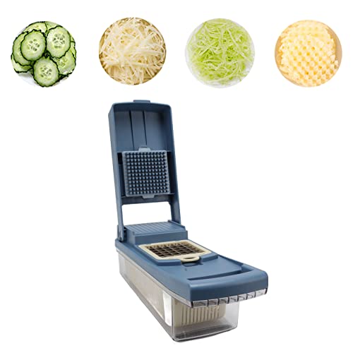 Cortadora de vegetales desmontable con cesta de drenaje miniatura 6