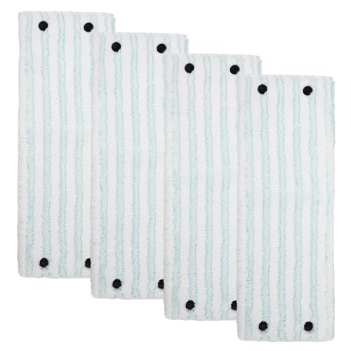 Paquete de 4 fundas para mopa para Leifheit Combi/Clean Twist M Micro Duo, funda de repuesto de microfibra para mopa para todo tipo de suelos