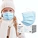 Rousig Kinder Mundschutz TYP IIR 3 Lagig Einwegmasken Kinder CE Zertifizierte 100 Stück Mund Nasen Maske Mädchen Kindermasken Jungen Mädchen,Blau