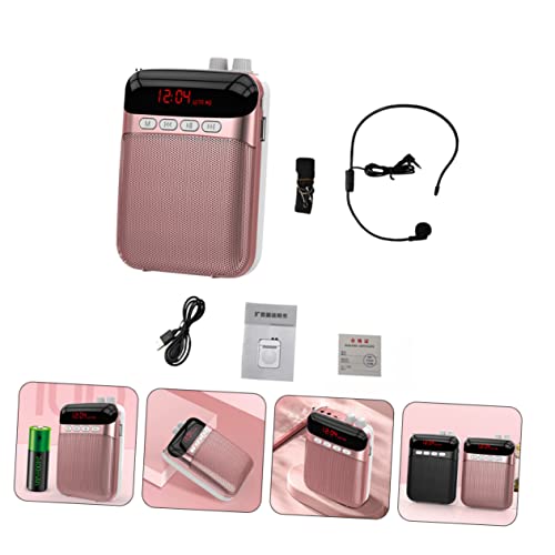 VICASKY 1Set Teacher Voice Amplifier with Microphone Enabled Portable Amplifier for Outdoor Teaching and Tour Guiding Stylish Design Rechargeable Sound Amplifier