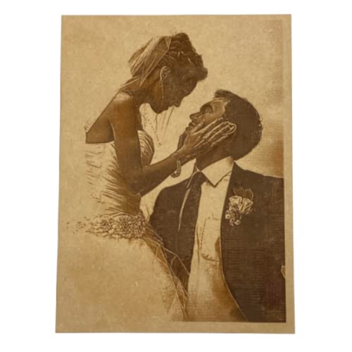 Custom Laser Engraved Photo on Wood