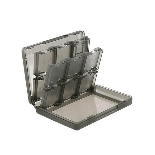 OSTENT 28 in 1 Game Memory Card Case Holder Cartridge Storage for Nintendo 3DS LL/XL - Color Black
