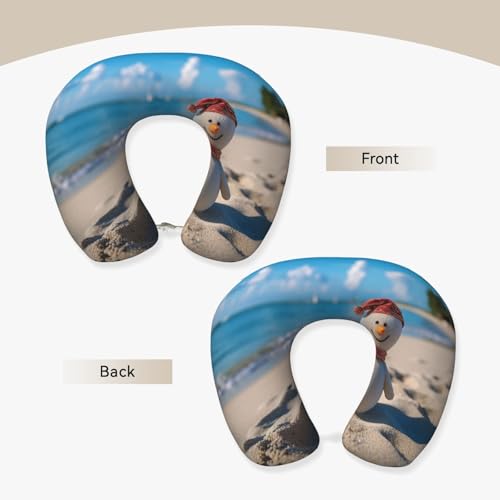 Almohada de viaje espuma memoria tamaño cuello U miniatura 4