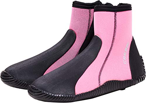 Cressi Dive Boot 5Mm Escarpines con Suela y Cremallera, Rosa, S 38/39