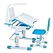 Produktbild MELLRO Kinder Studie Tisch Childen Kinder Study Table School Student Schreibtisch Buchständer HV Schreibtisch Stuhl Set Multifunktionales Schreibtisch und Stuhl Set Geschenk für Mädchen und Jungen