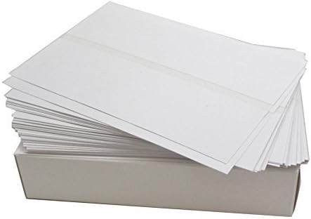 (Aprobado) Caja de 300 cintas medidoras de doble franqueo con una cara brillante 5 1/4 x 3 1/2 se compara con Pitney Bowes 612-0, 612-7, 612-9 y