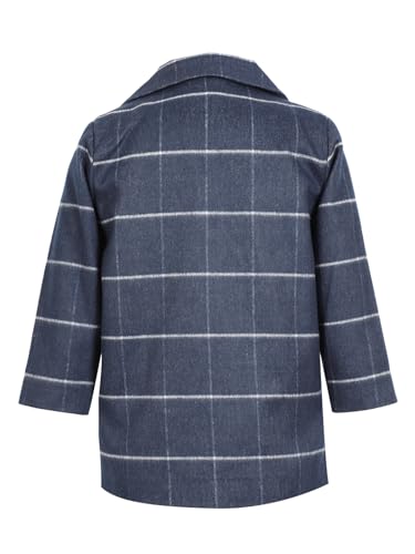 Image of CHKOKKO Girl's Wool Blend Stylish Standard Length Winter Wear Button Coat For Kids