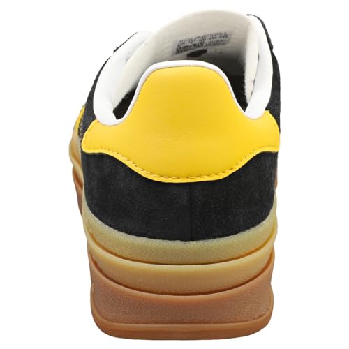 adidas Women's Gazelle Bold Shoes Sneaker, Core Black/Bold Gold/Cloud White, Size 104