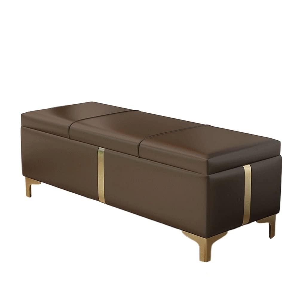 WDSOPK Ottomans Home Shoe Rack Bench Home Clamshell Drawer Shoe Cabinet Sofa Stool Suitable For Living Room Bedroom Porch Corner Corridor Footrest Stool,F（C）