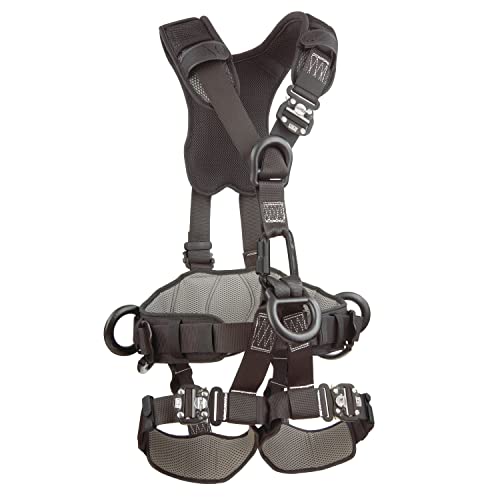 Image of 3M DBI-SALA ExoFit NEX 1113373 Full Body Black Out Rope Access /Rescue Harness, 5 AlumD-Rings, Belt w / Pad /Side D-Rings, Locking QC Leg Straps, X- Large, Blue /Grey