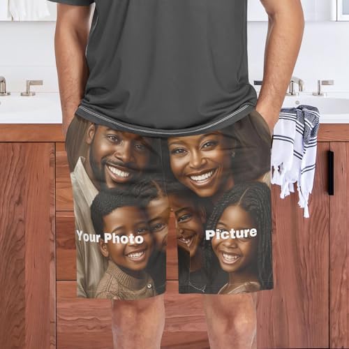 Men's Space Astronaut Cat Funny Pajama Shorts with Pocket and Drawstring S 202b4736 7