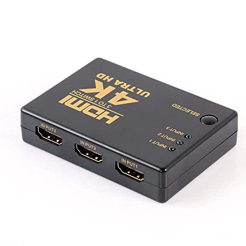 Image of Tobo 3 Port HDMI Switch Box Switcher Splitter 3 in 1 Out High Speed Port Supports 3D 1080P Video HDCP-TD-472H.