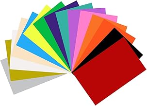 Smart Removable Vinyl for Cricut Joy Xtra, Assorted Colors Vinyl Adhesive Bundle, 30 Sheets 9.5" x 12" Smart Vinyl
