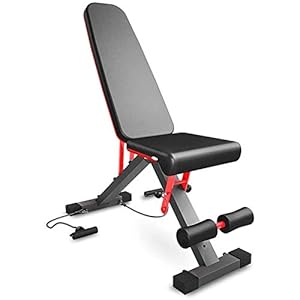 Verstelbare halterbank,Sit Up Gym Bench,Multifunctionele Home Oefening Gym Workout Bench,Opvouwbare Helling Decline Flat Bench,Voor Full Body Workout,Maximale belasting 300Kg