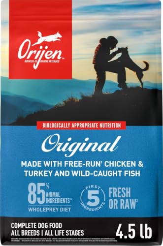 ORIJEN Grain Free WHOLEPREY Dry Dog Food Original Recipe 4.5lb Bag