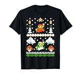 Super Mario Mario Goomba Ugly Christmas Sweater T-Shirt T-Shirt