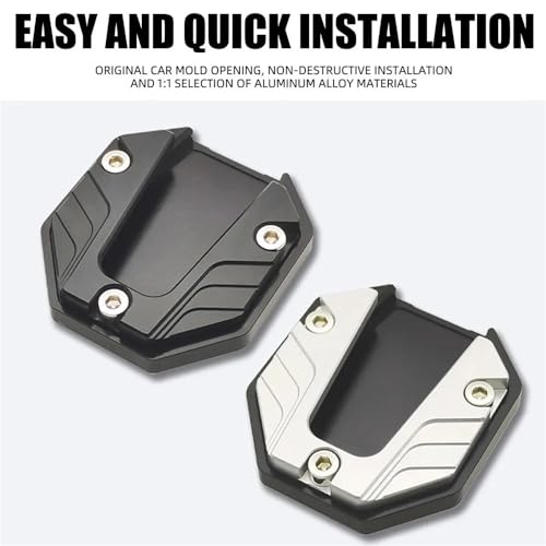 Extension de béquille moto en alliage d'aluminium CNC haute qualité - 6