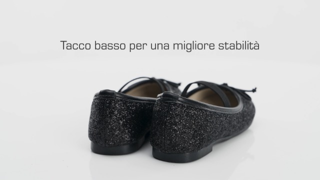 Ballerine Per Bambine Dream Pairs Con Fiocco Scintillante - Tacco Basso 2,3 Cm, Colore Marina Militare