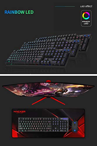 Combo Teclado y Mouse Gaming ABKO Conectividad USB miniatura 4